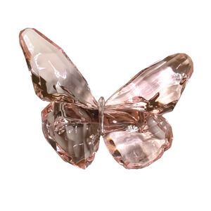 Hair Barrette Pink Plastic Butterfly Spring Easter Church